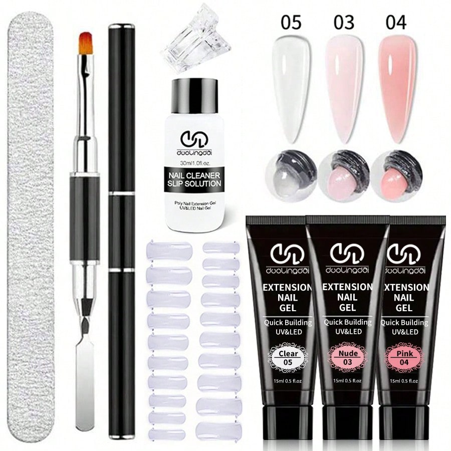 Nail Extension Form - 8 Teile/satz Poly Verlängerung Gel Set