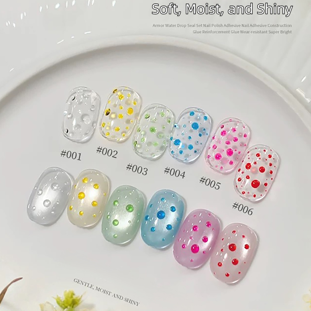 Gel Top Coat - MIANEL 2026 Sommer Neu No-Wipe Wassertropfen-Top-Coat-Set