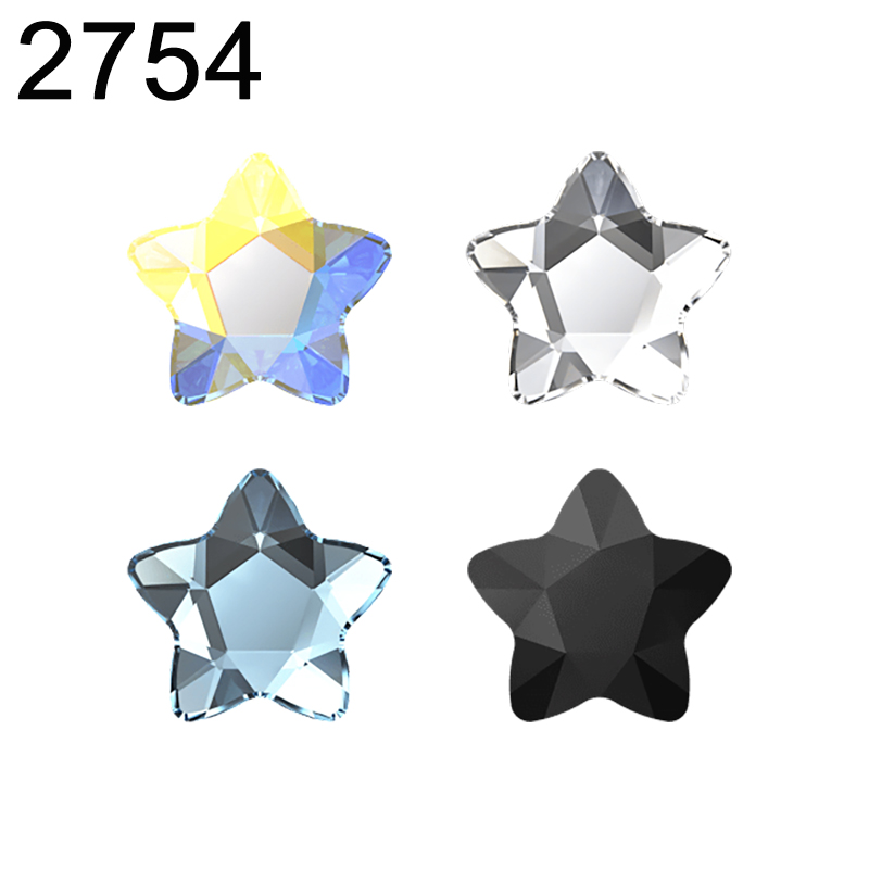 Nail Art Design - Echte 2754-Sternblume mit flacher Rückseite, kein