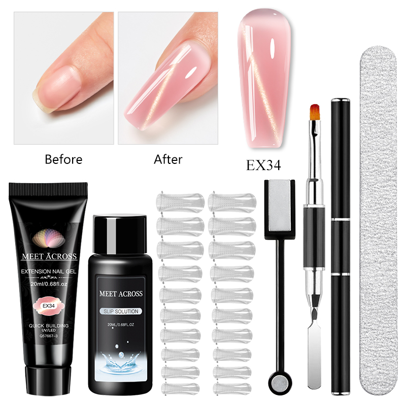 Nail Extension Form - 6er-Set 20ml Cat Eye Poly Nagelgel