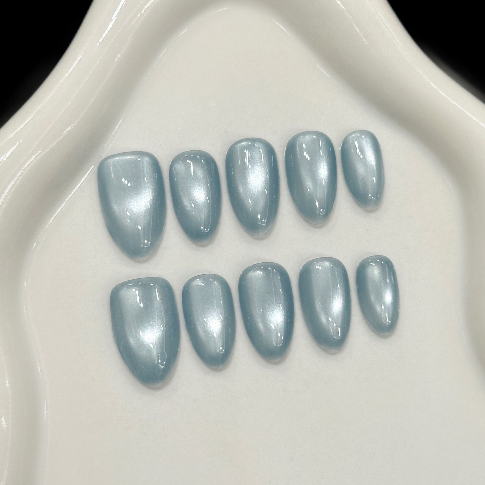 10 Stück Blaue Katzenaugen Fra – Nail Art Simple Bewertung und Preis
