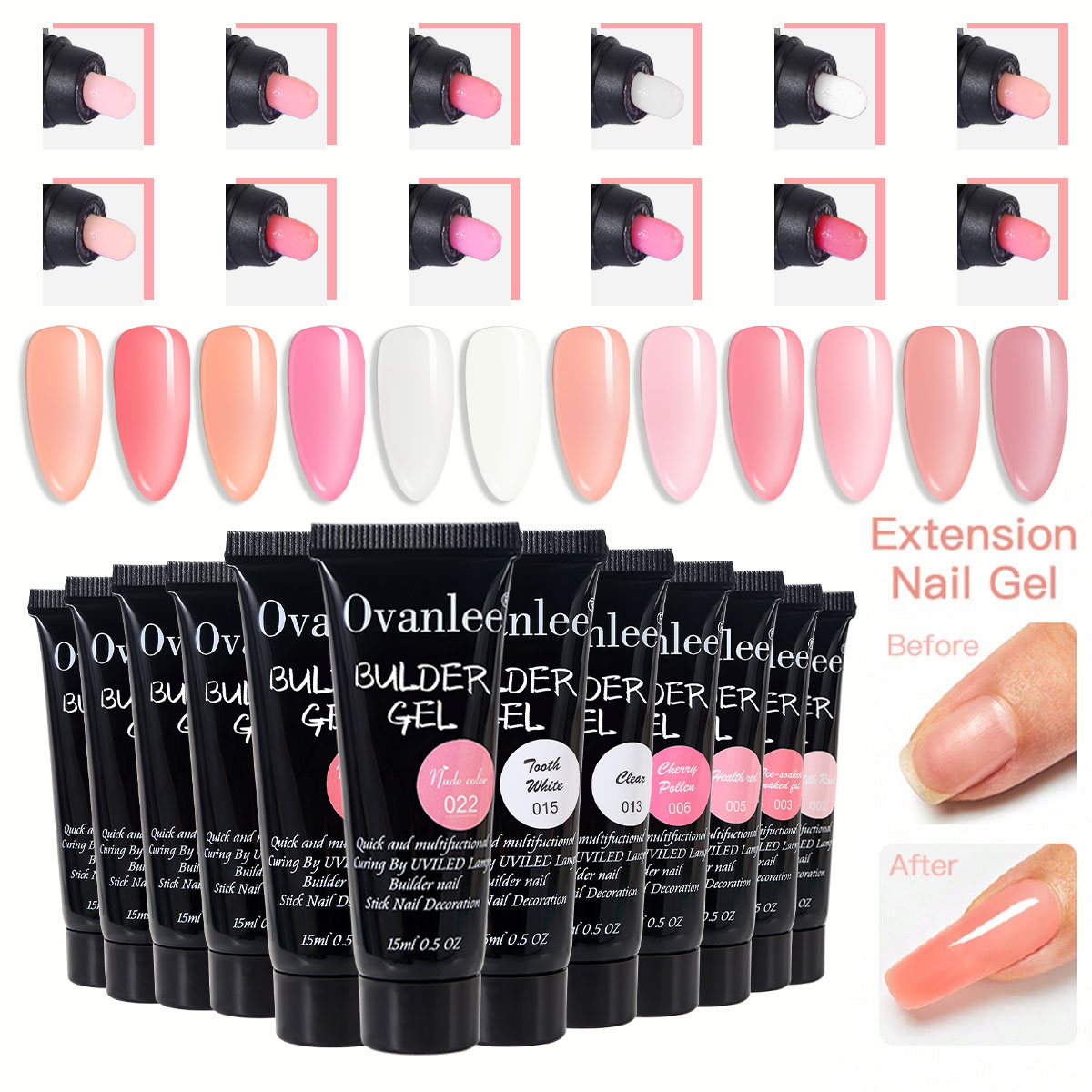 Ovanlee 18-teiliges Nagel-Aufb – Nail Extension Form Bewertung und Preis
