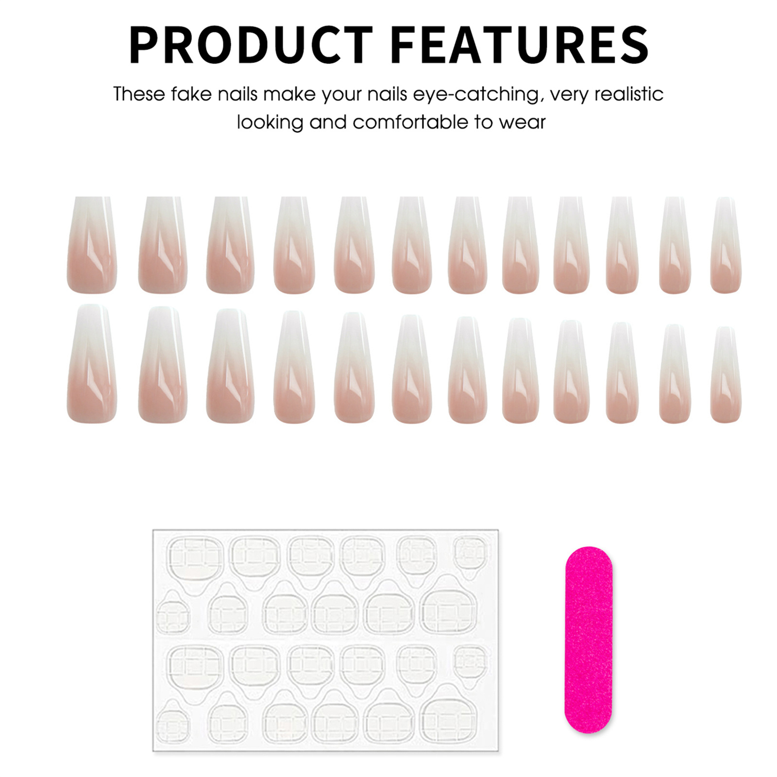Lange Ballerina-Kunstnägel für – Nail Art Simple Bewertung und Preis