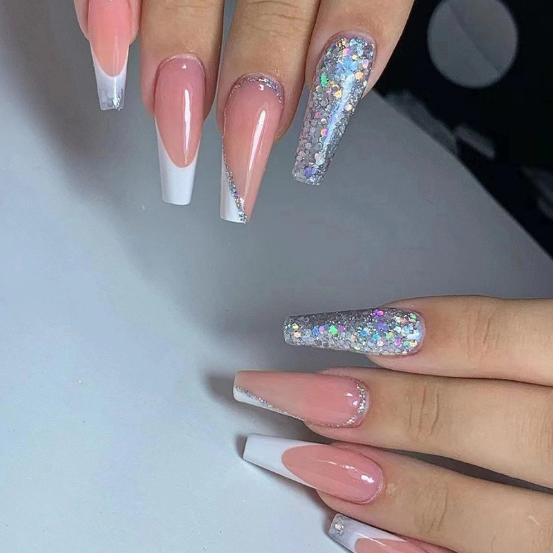 24 Teile/satz Lange Ballett Ge – Nail Art Simple Bewertung und Preis