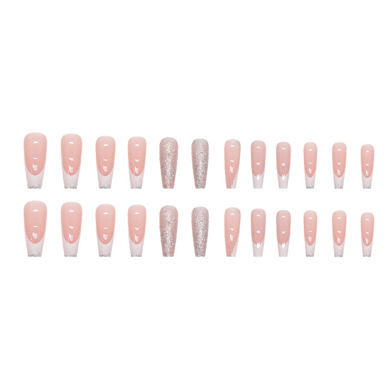 24 Teile/satz Lange Ballett Ge – Nail Art Simple Bewertung und Preis