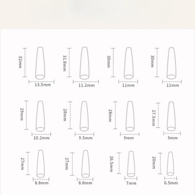 24 Teile/satz Lange Ballett Ge – Nail Art Simple Bewertung und Preis