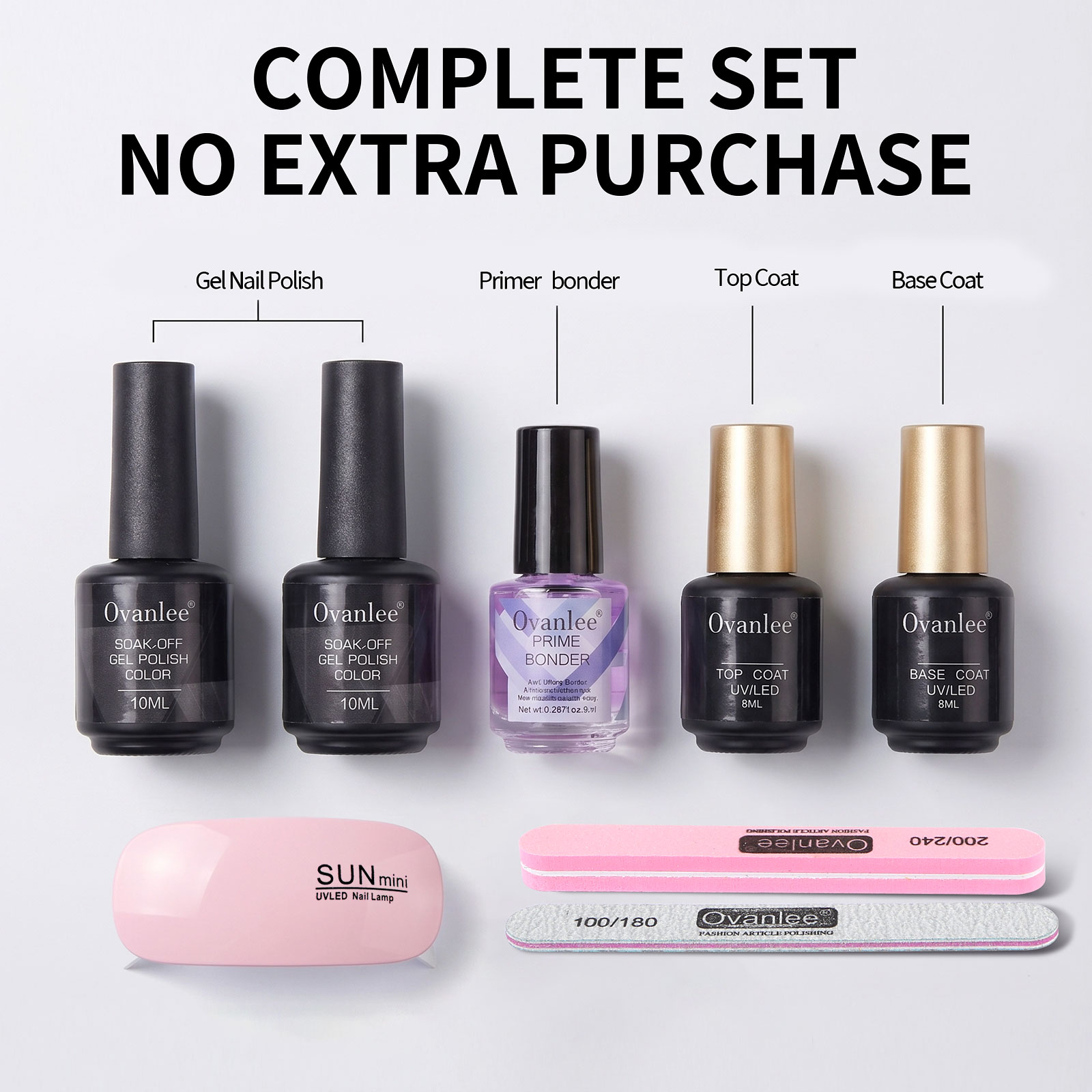 Gel-Nagellack-Set mit UV-Nagel – Gel Top Coat Bewertung und Preis