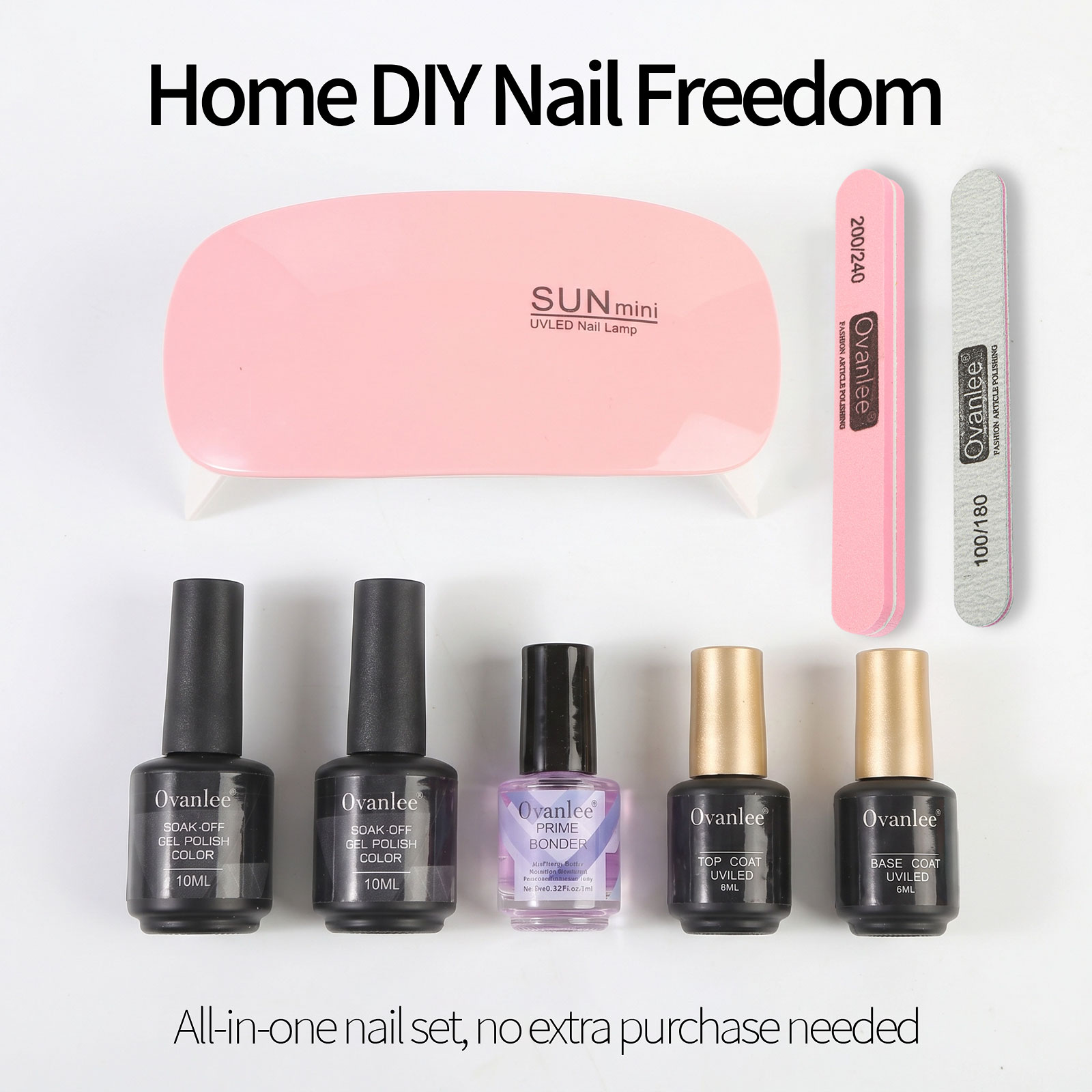 Gel-Nagellack-Set mit UV-Nagel – Gel Top Coat Bewertung und Preis