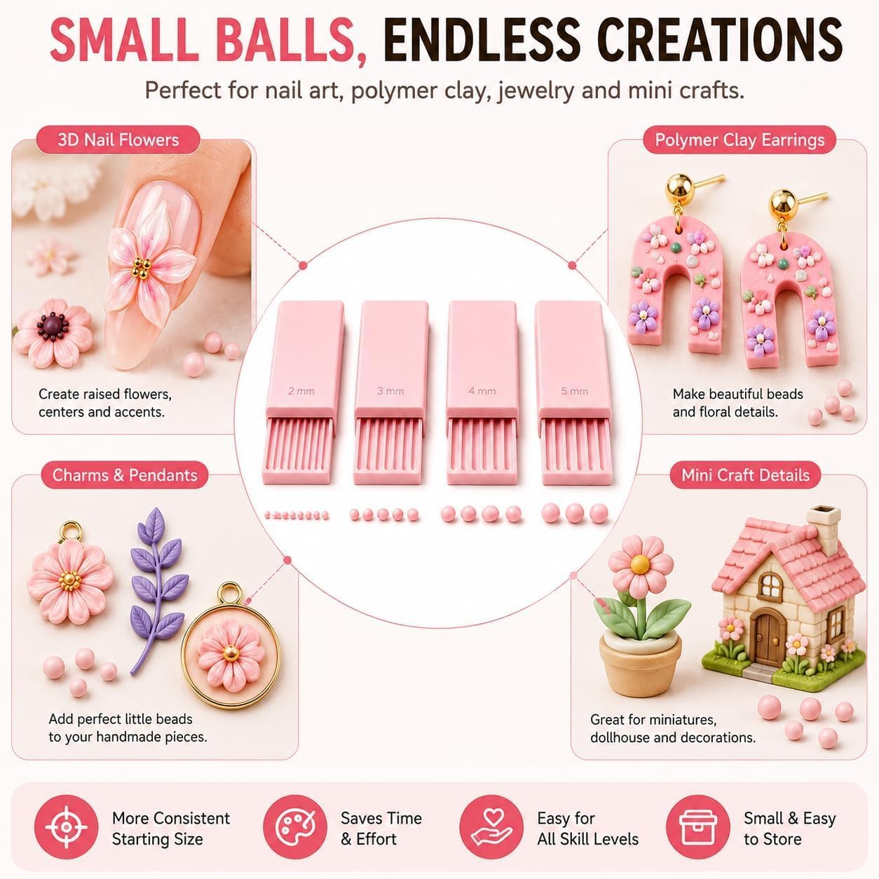 4-teiliges 3D-Druck-Ton-Gel-Ba – Nail Art Design Bewertung und Preis