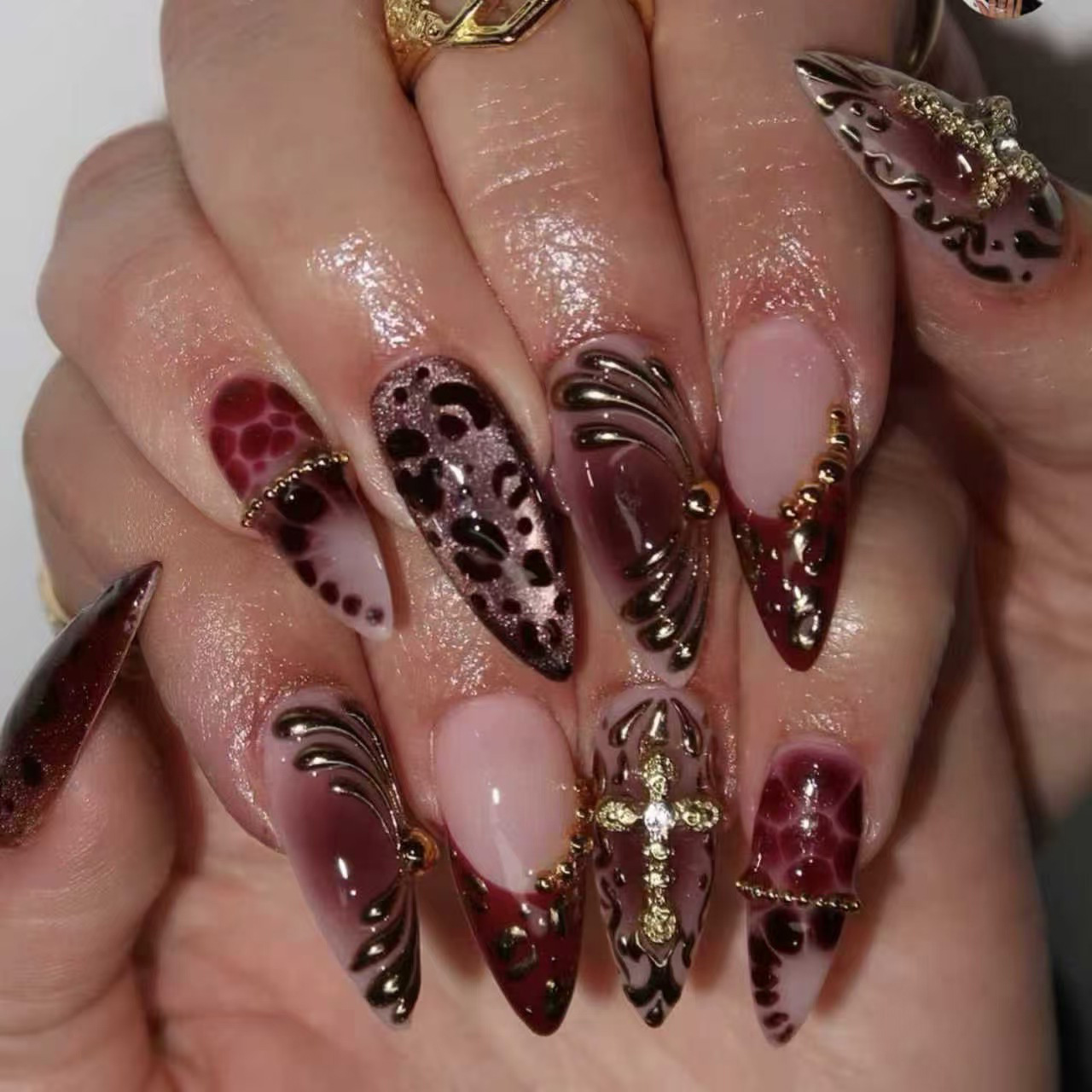 Mittellange künstliche Nägel f – Nail Art Design Bewertung und Preis