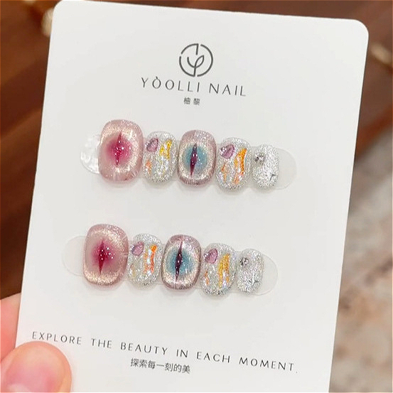 10 Stück lila kurze runde Kopf – Nail Art Simple Bewertung und Preis