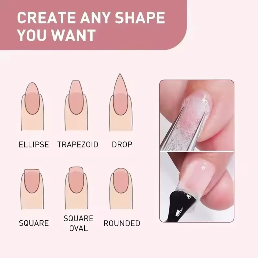 50 Stück langlebige Vlies-Fibe – Nail Extension Form Bewertung und Preis