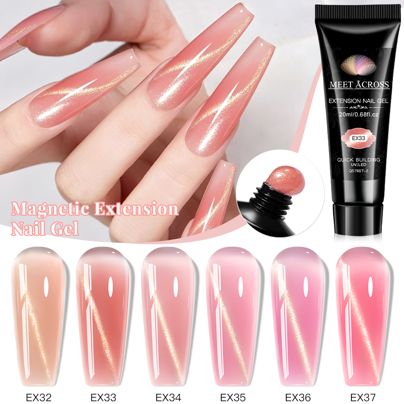 6er-Set 20ml Cat Eye Poly Nage – Nail Extension Form Bewertung und Preis